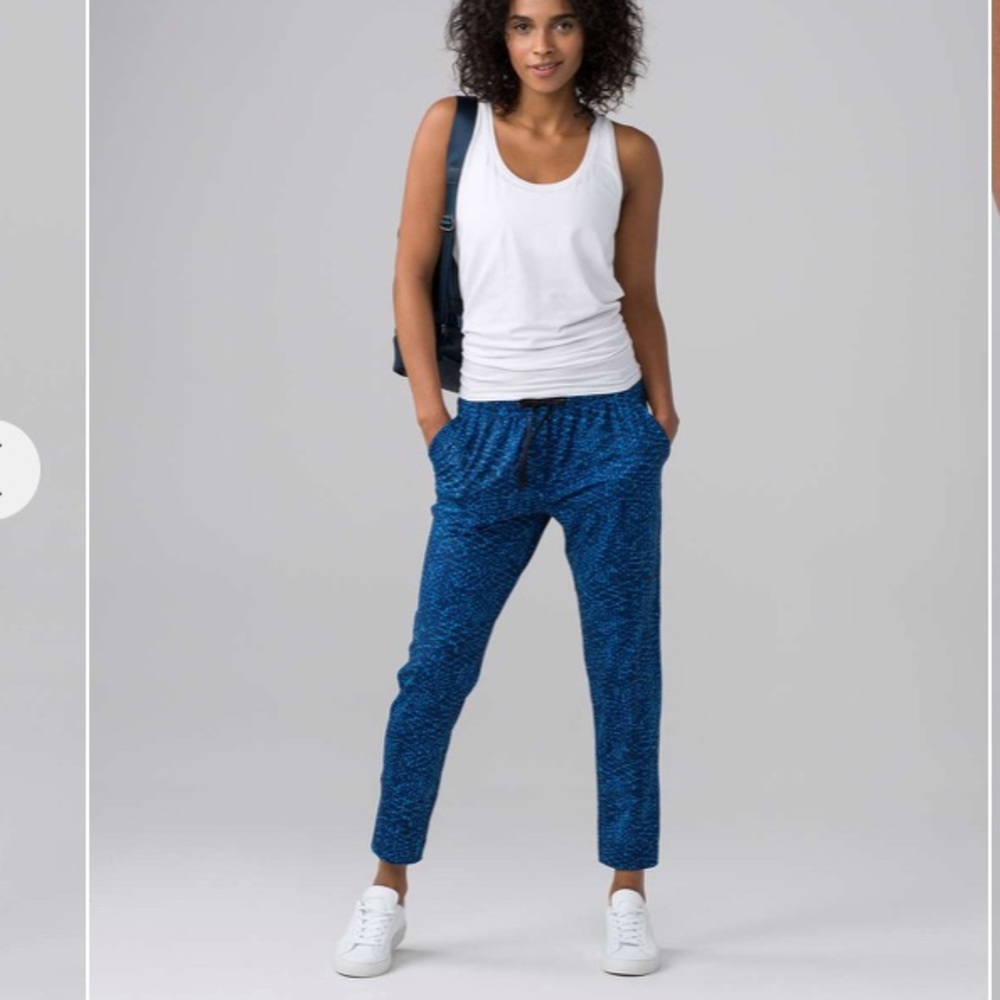 Lululemon jet set pants joggers luxtreme blue 6 - Picture 1 of 8
